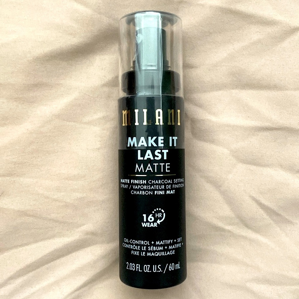 Milani Make It Last Matte Finish Charcoal Setting Spray 16 Hour Wear